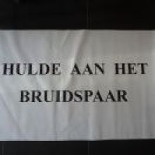 Hulde aan het bruidspaar